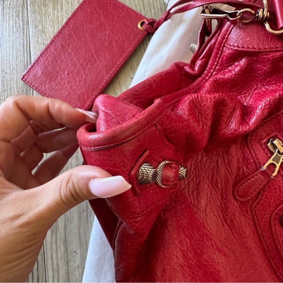 🔥 Authentic Balenciaga City Bag – Red 💼 - Picture 8 of 10